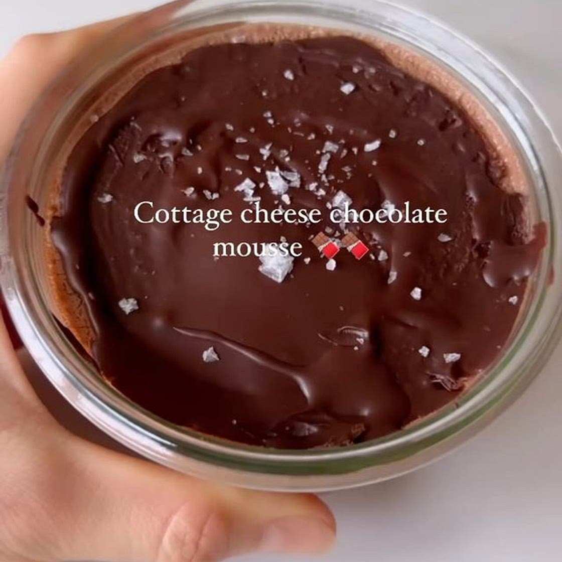 High Protein Cottage Cheese Chocolate Mousse