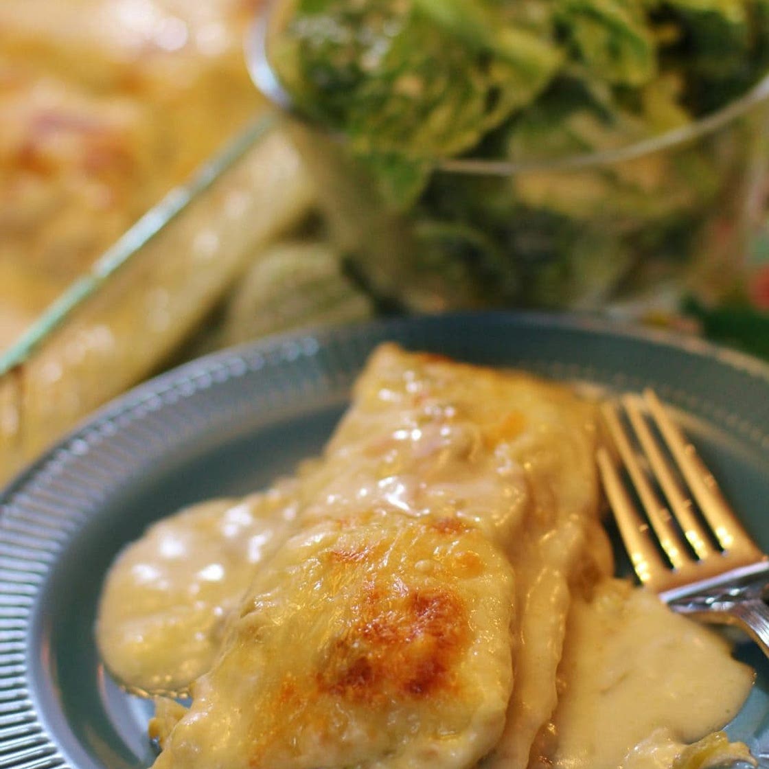 White Chicken Enchiladas
