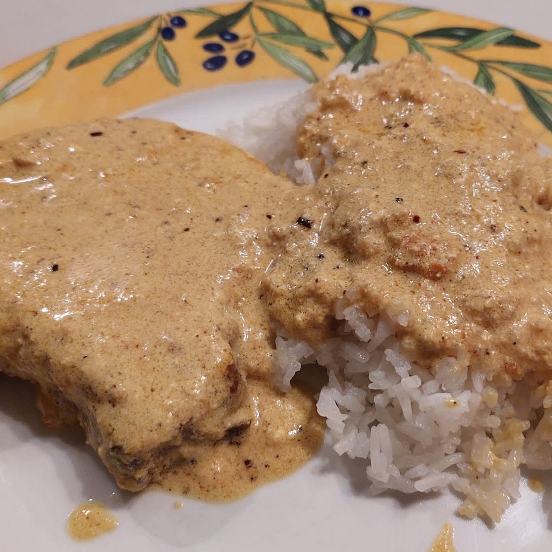 Pork Chops creamy sauce