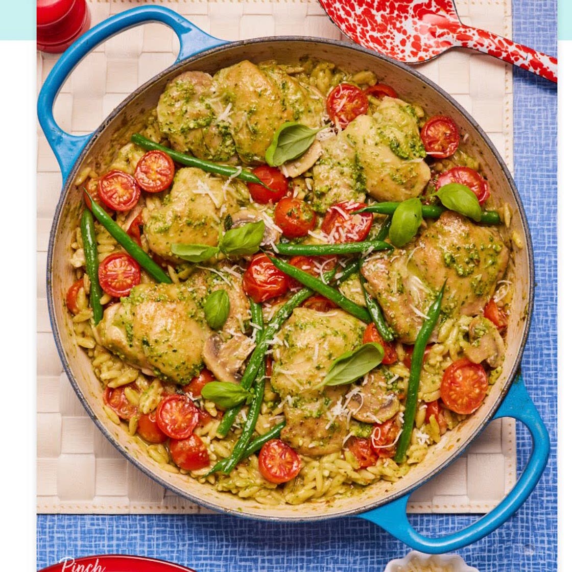 Pesto Chicken Orzo