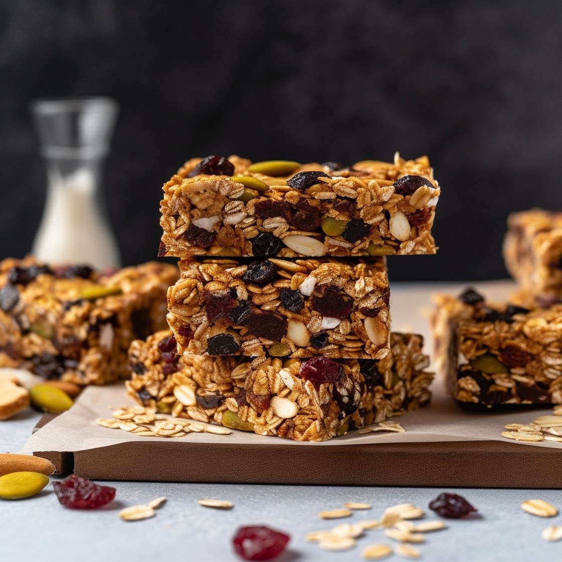 Peanut Butter Chocolate Chunk Granola Bars
