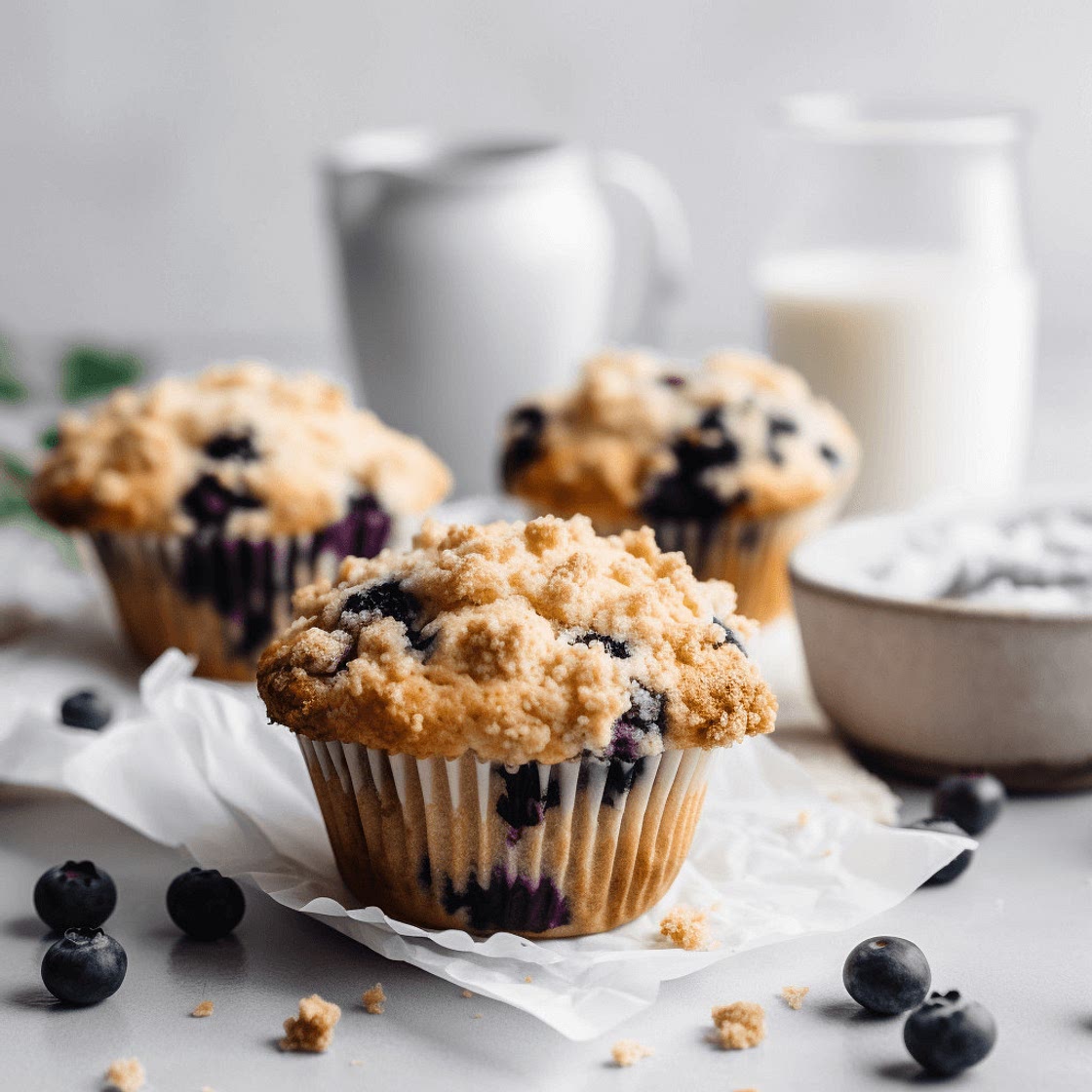Blueberry Crumble Muffins