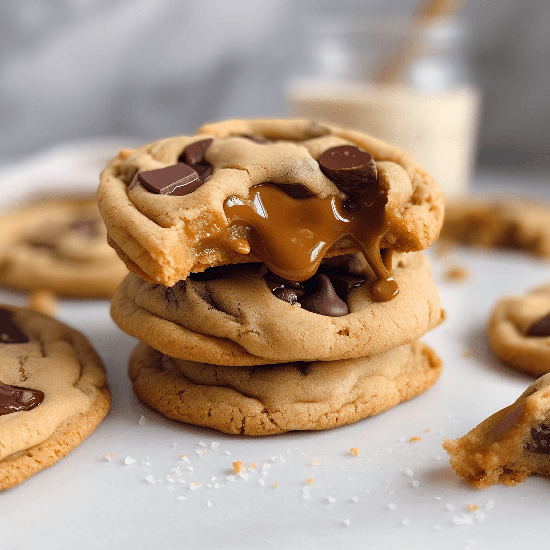 Caramel Surprise Chocolate Chip Cookies