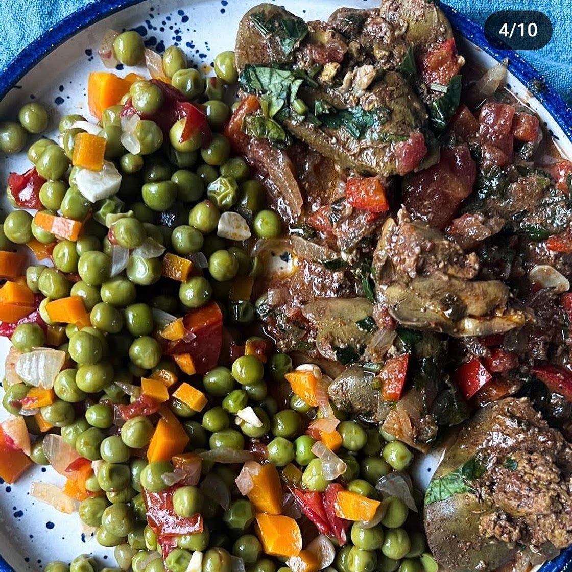 Ficatei de pui cu legume