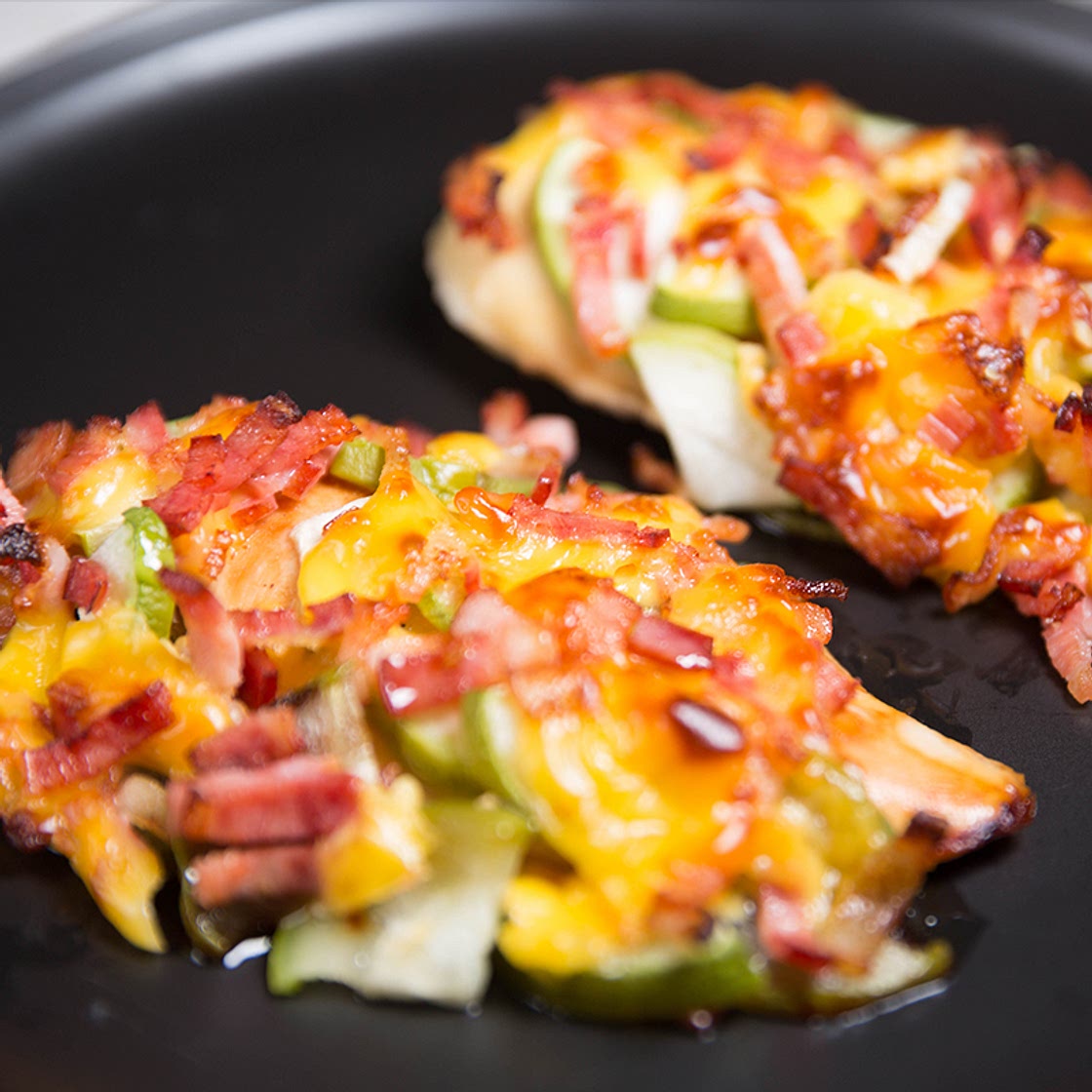 chicken zucchini bake with bacon