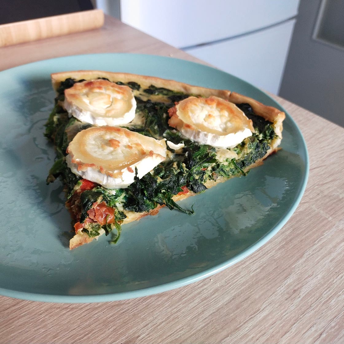 Tarte Chèvre et epinards