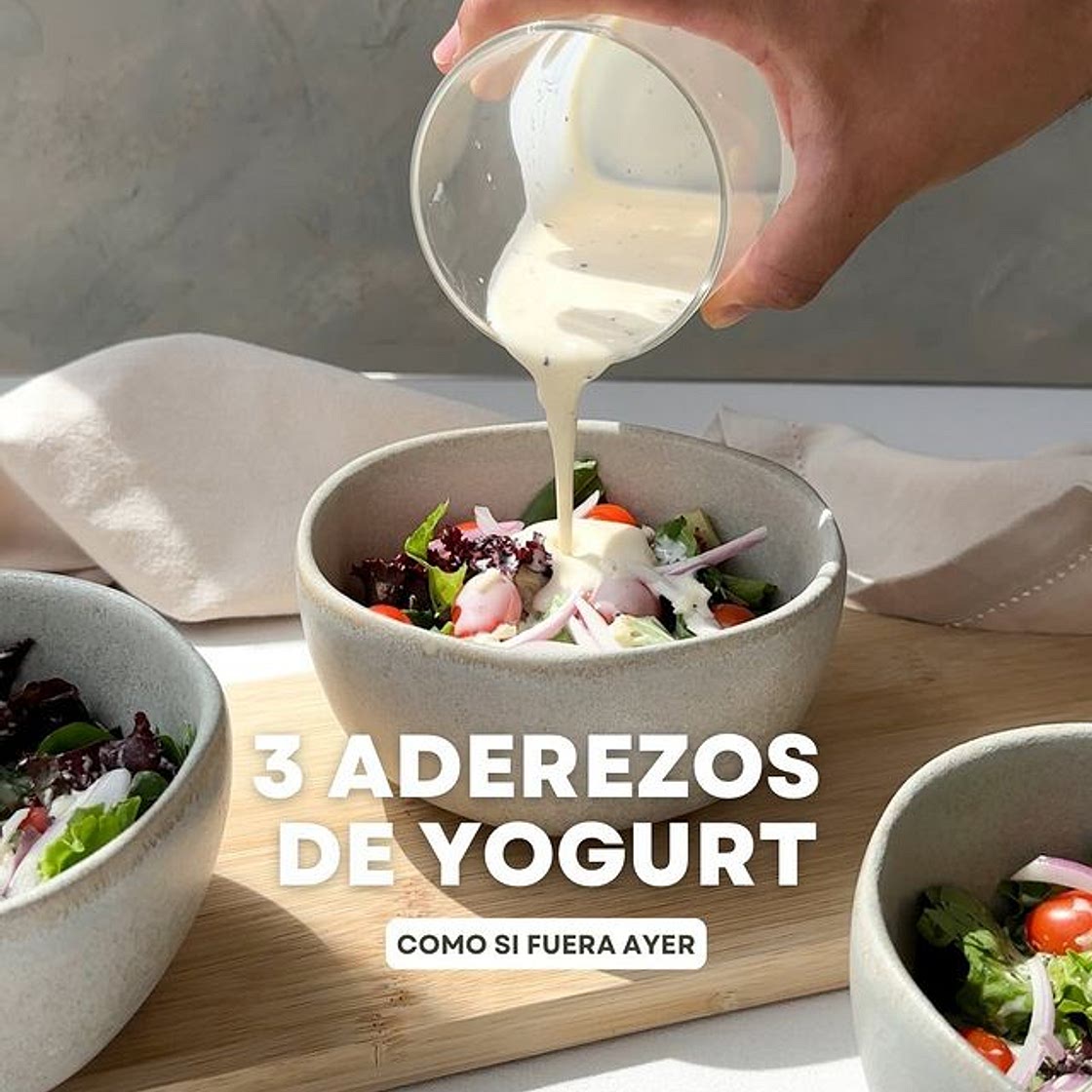 RECETA Aderezos de Yogurt Griego para Ensaladas 🥗