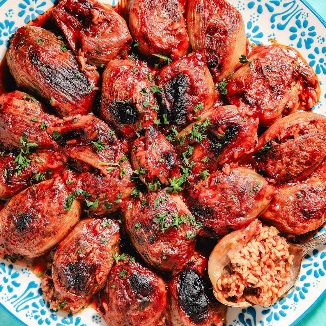 Make these Middle Eastern stuffed onions for a warming weeknight meal