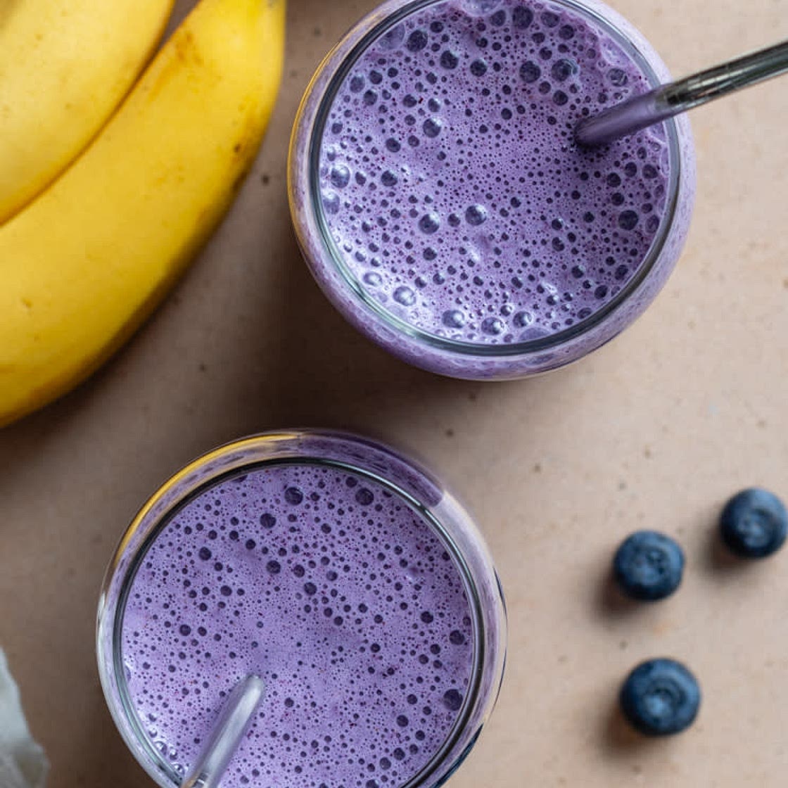 Protein-Packed Blueberry Banana Cottage Cheese Smoothie