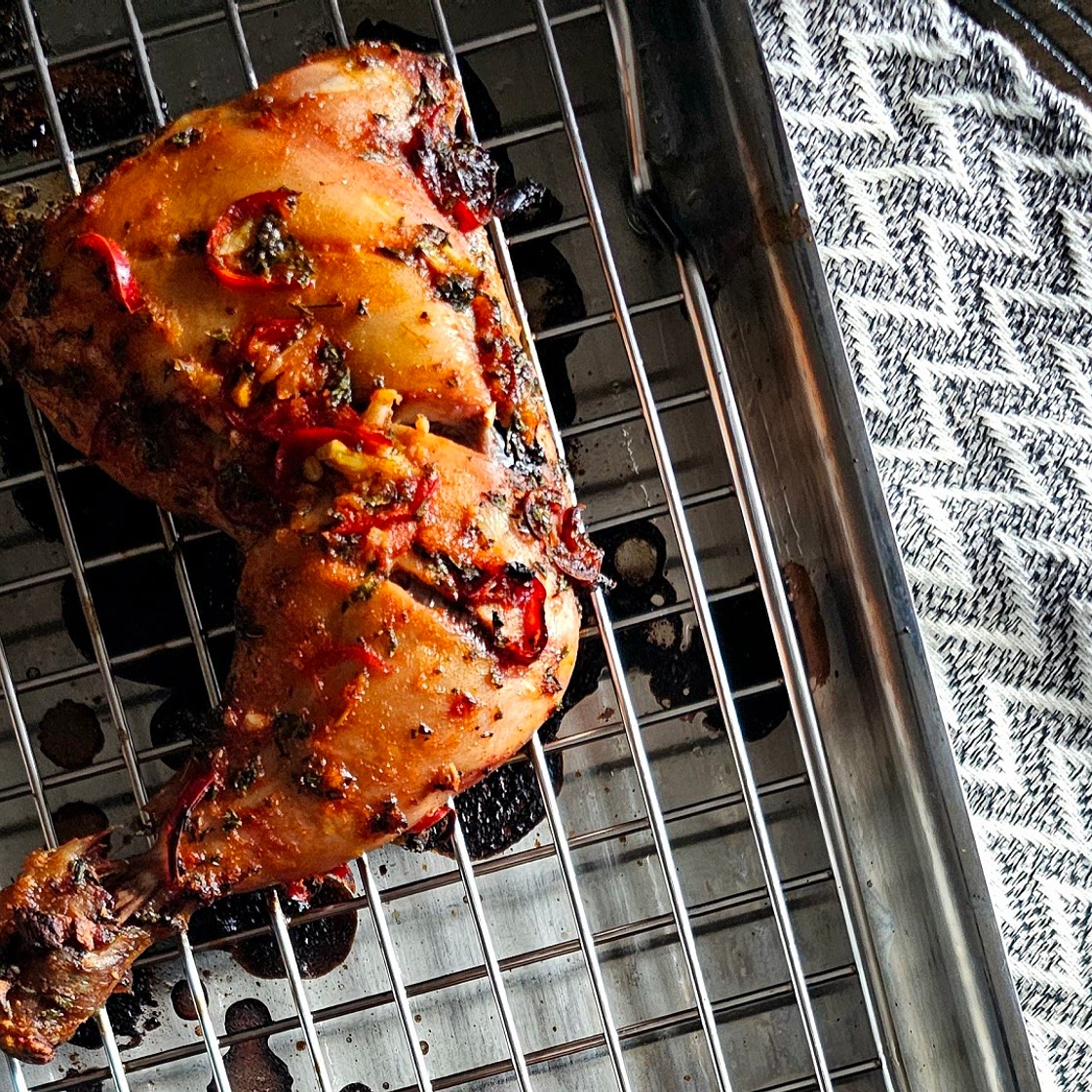 Oven Roasted Chicken Quarters 
(Portuguese Inspired)