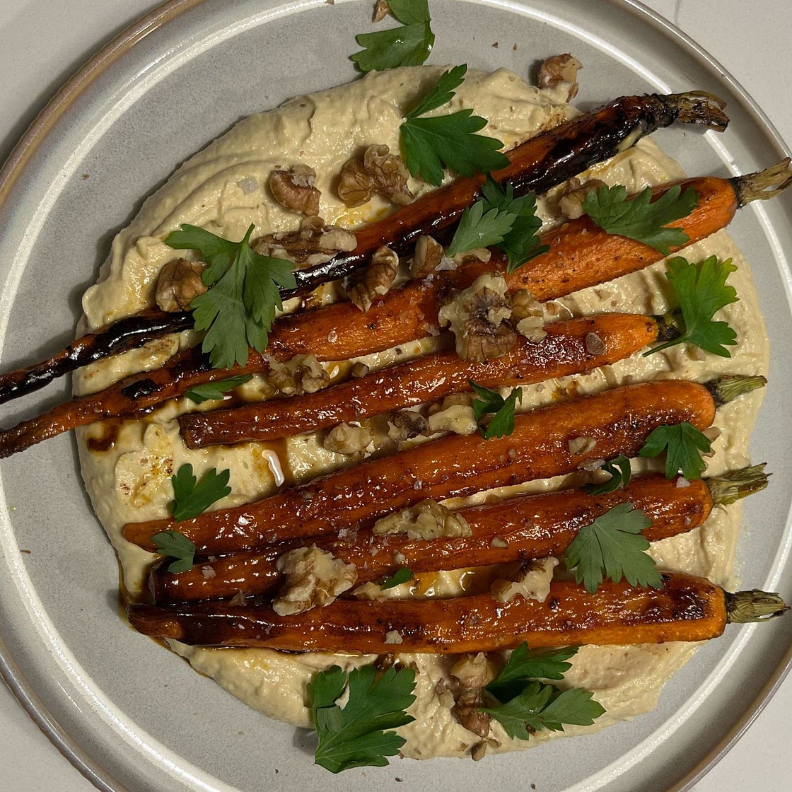 Roasted Carrots with Vegan Ricotta
