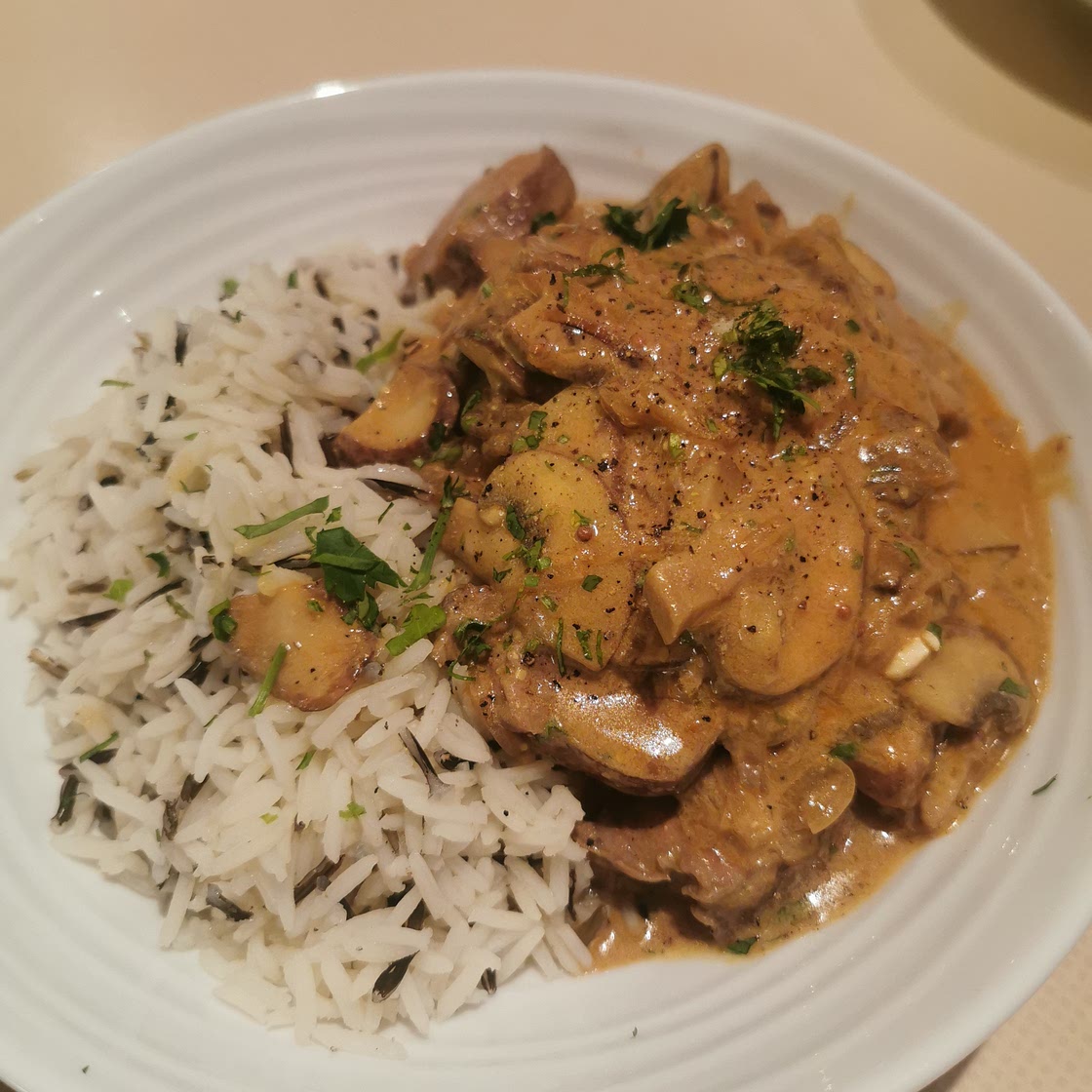 Beef Stroganoff