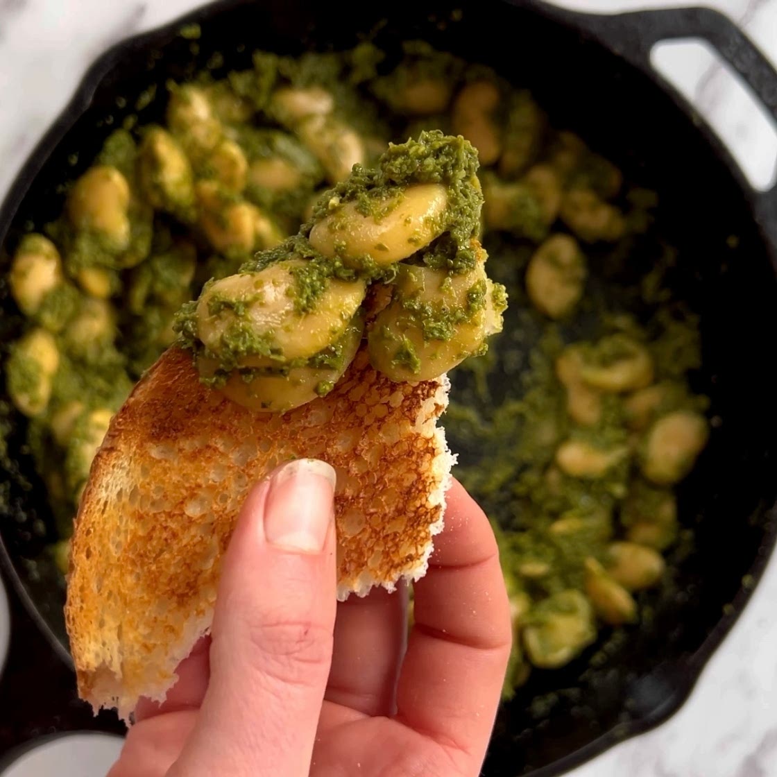 Pesto Butter Beans