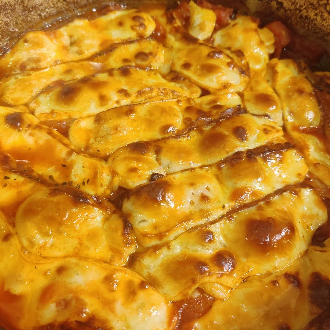 Smoky Tomato & Halloumi Bake