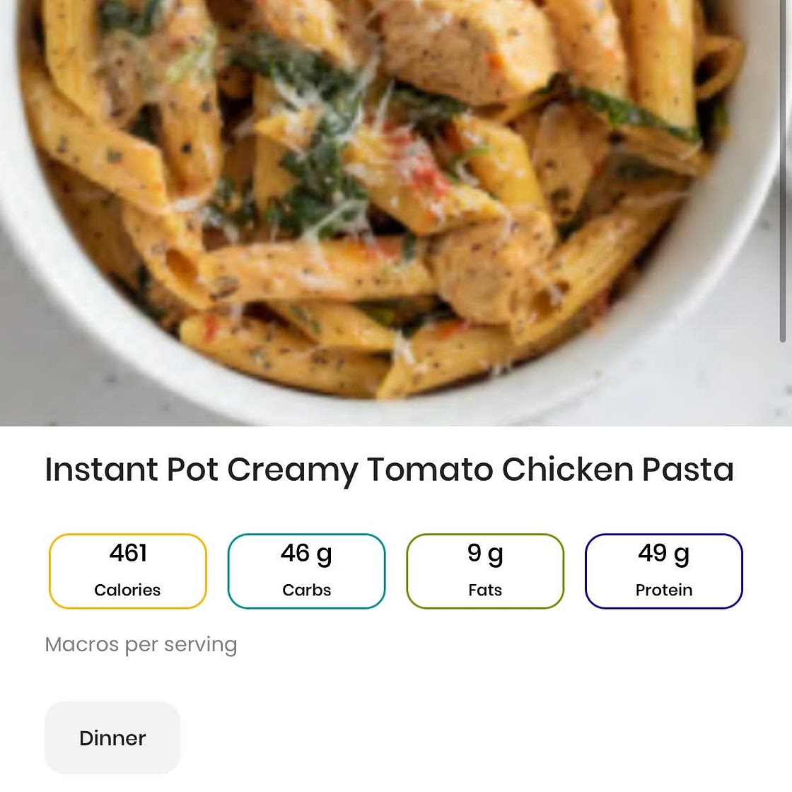 Instant Pot Creamy Tomato Chicken Pasta