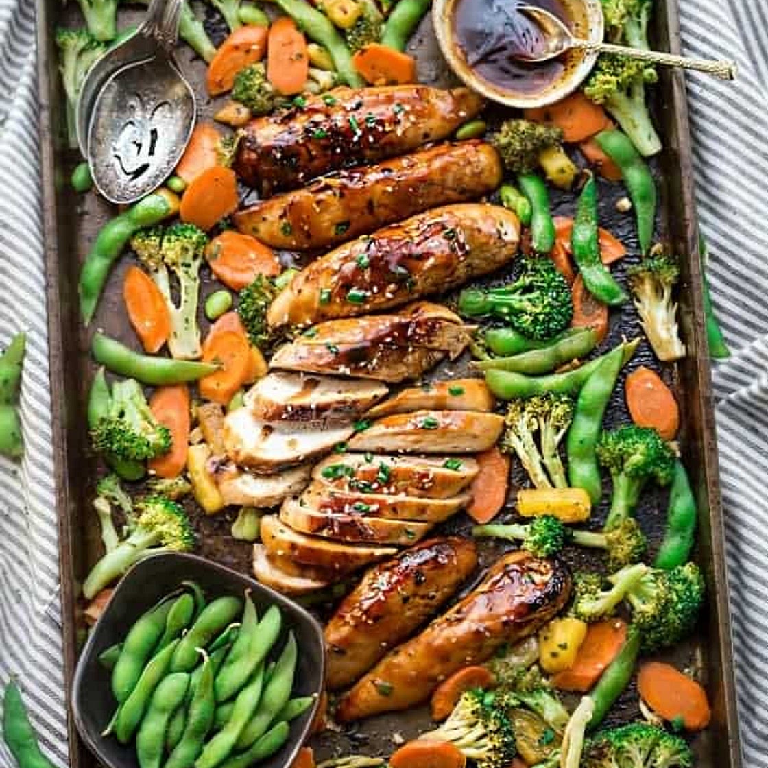 One Pan Teriyaki Chicken Thighs