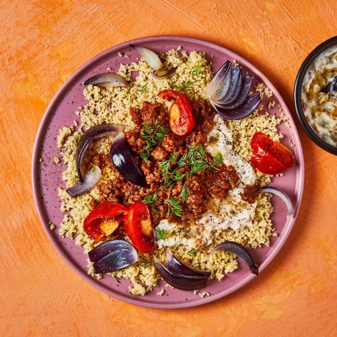 Turkish-Style Lamb Stew & Aubergine Yoghurt