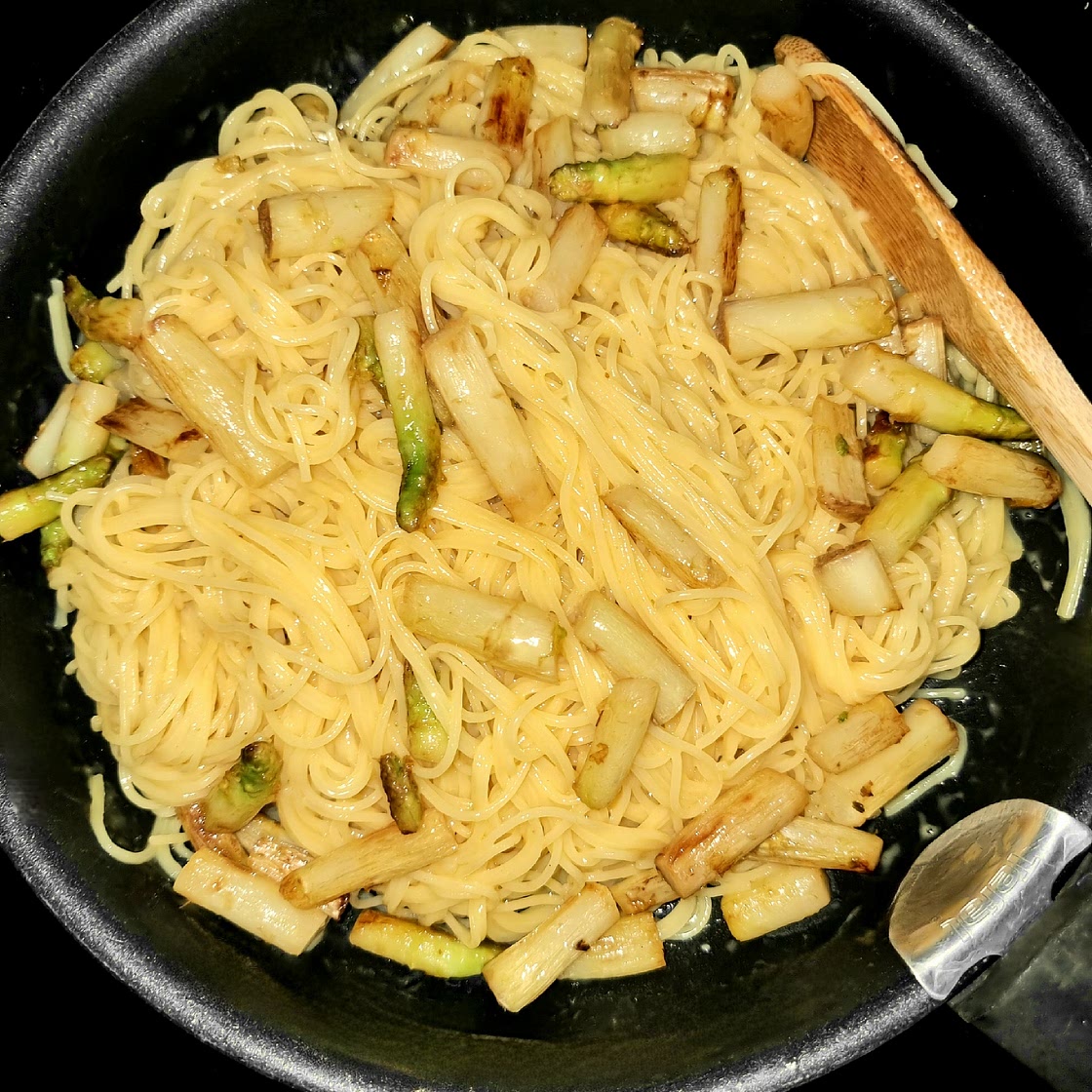 Pâtes sans gluten aux asperges