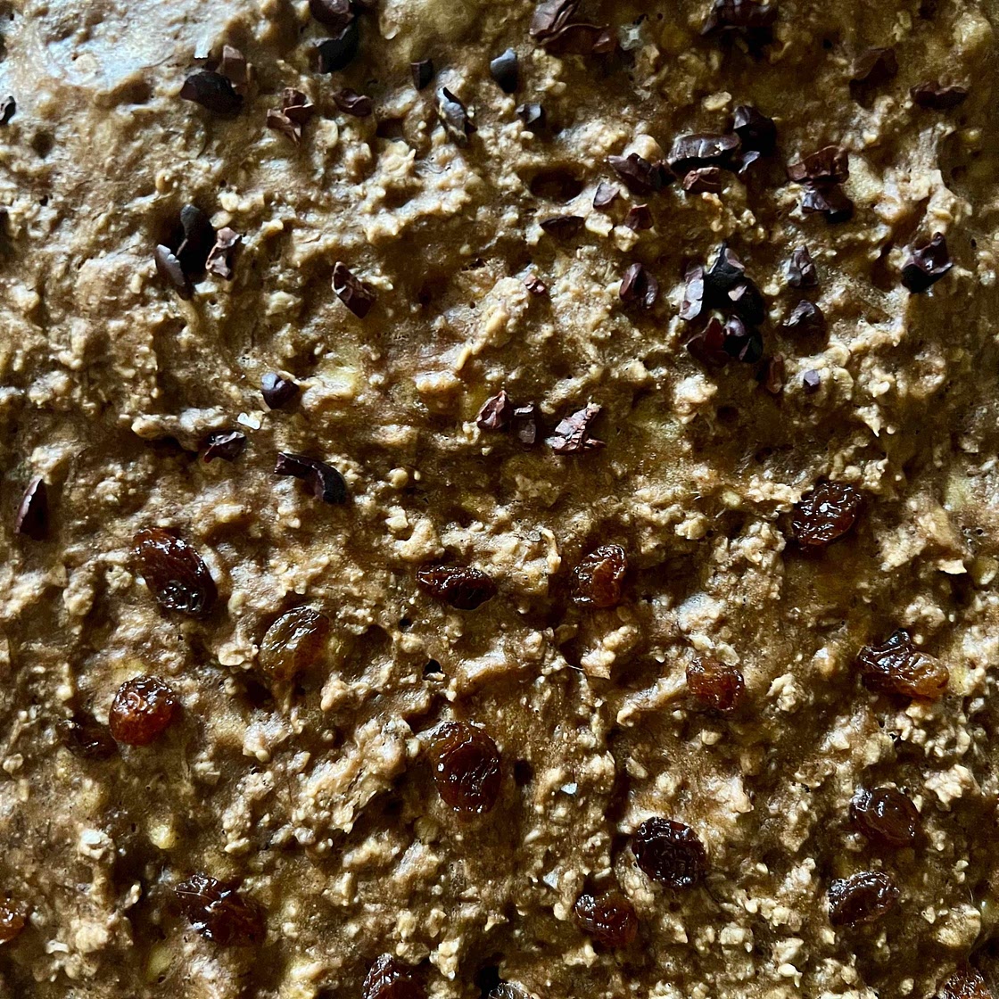 One Dish Peanut Butter Banana Oatmeal Bars