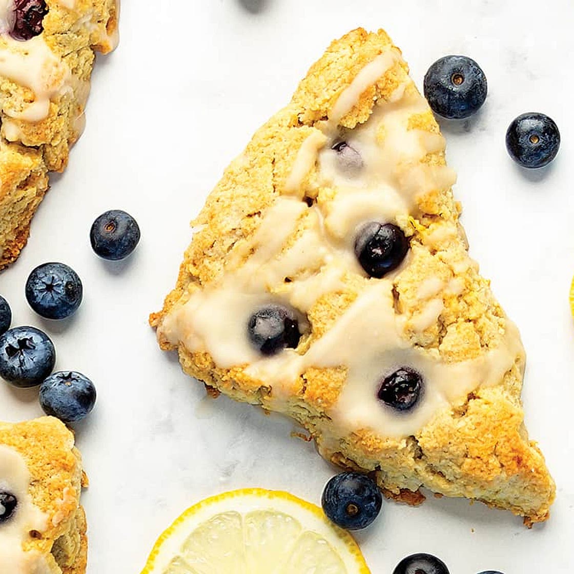 Keto Lemon Blueberry Scones