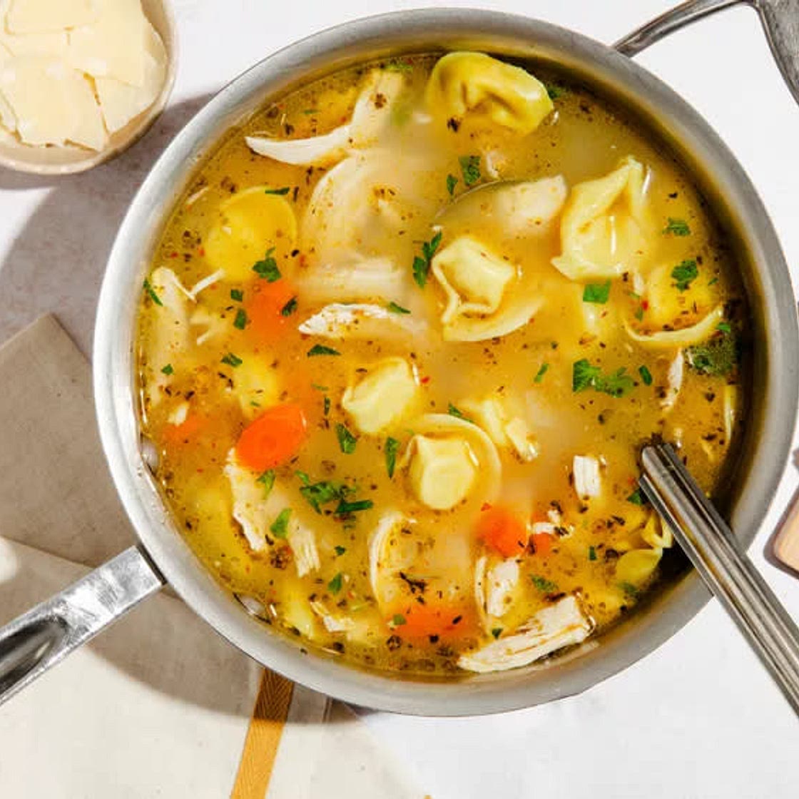 Pioneer woman’s Chicken Tortellini soup