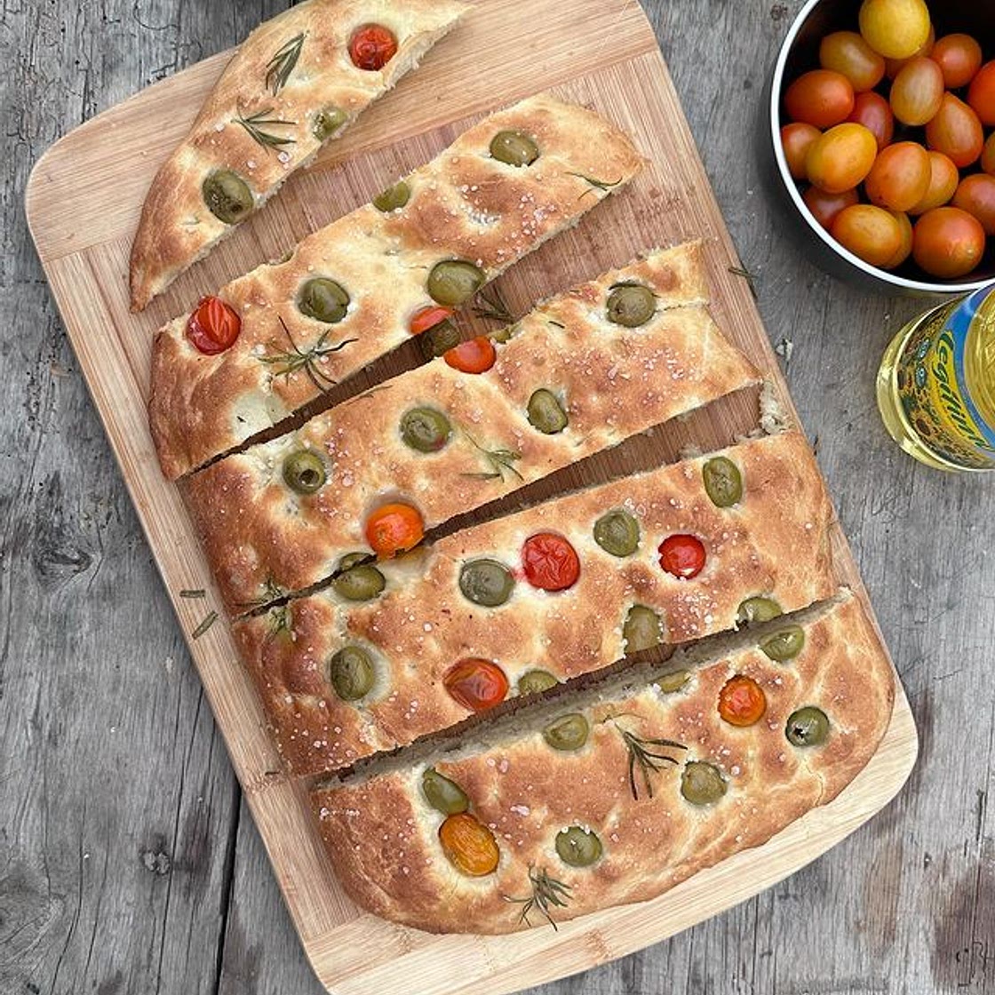 Focaccia de aceitunas 🫒