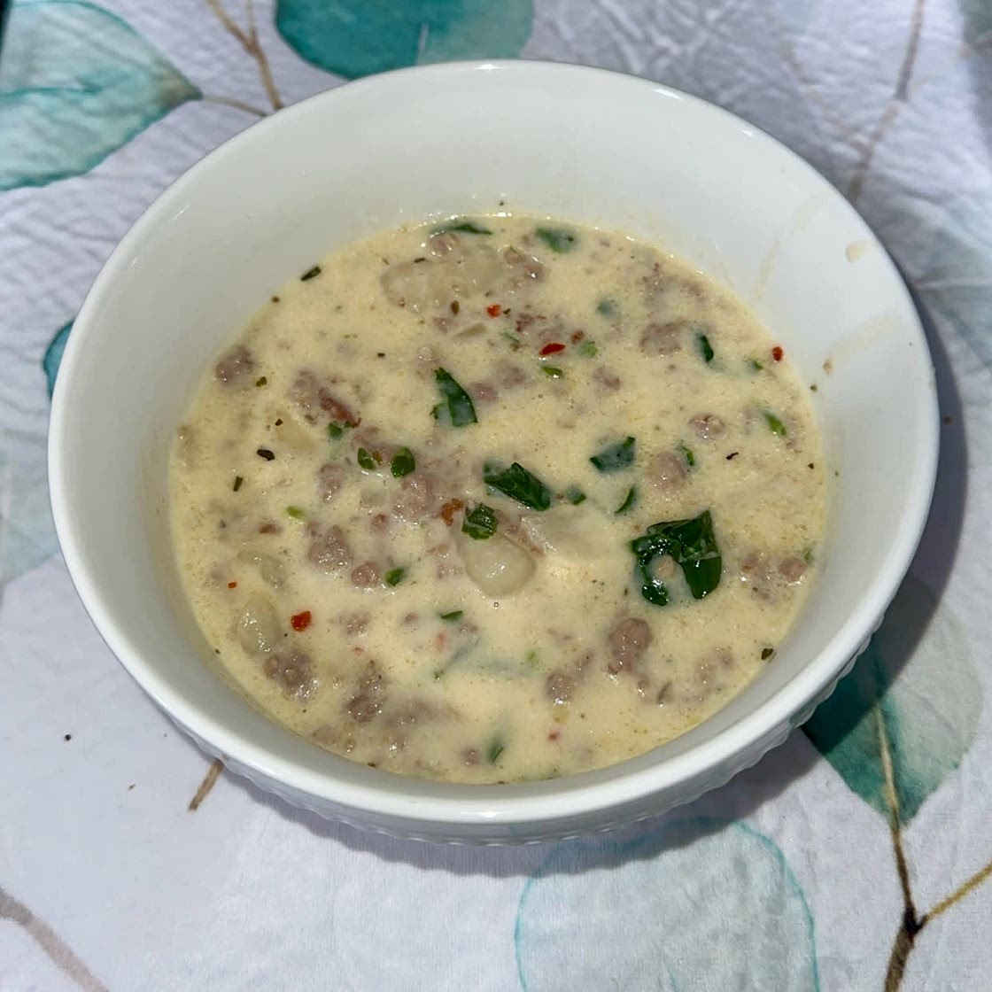 Sausage and Gnocchi Soup