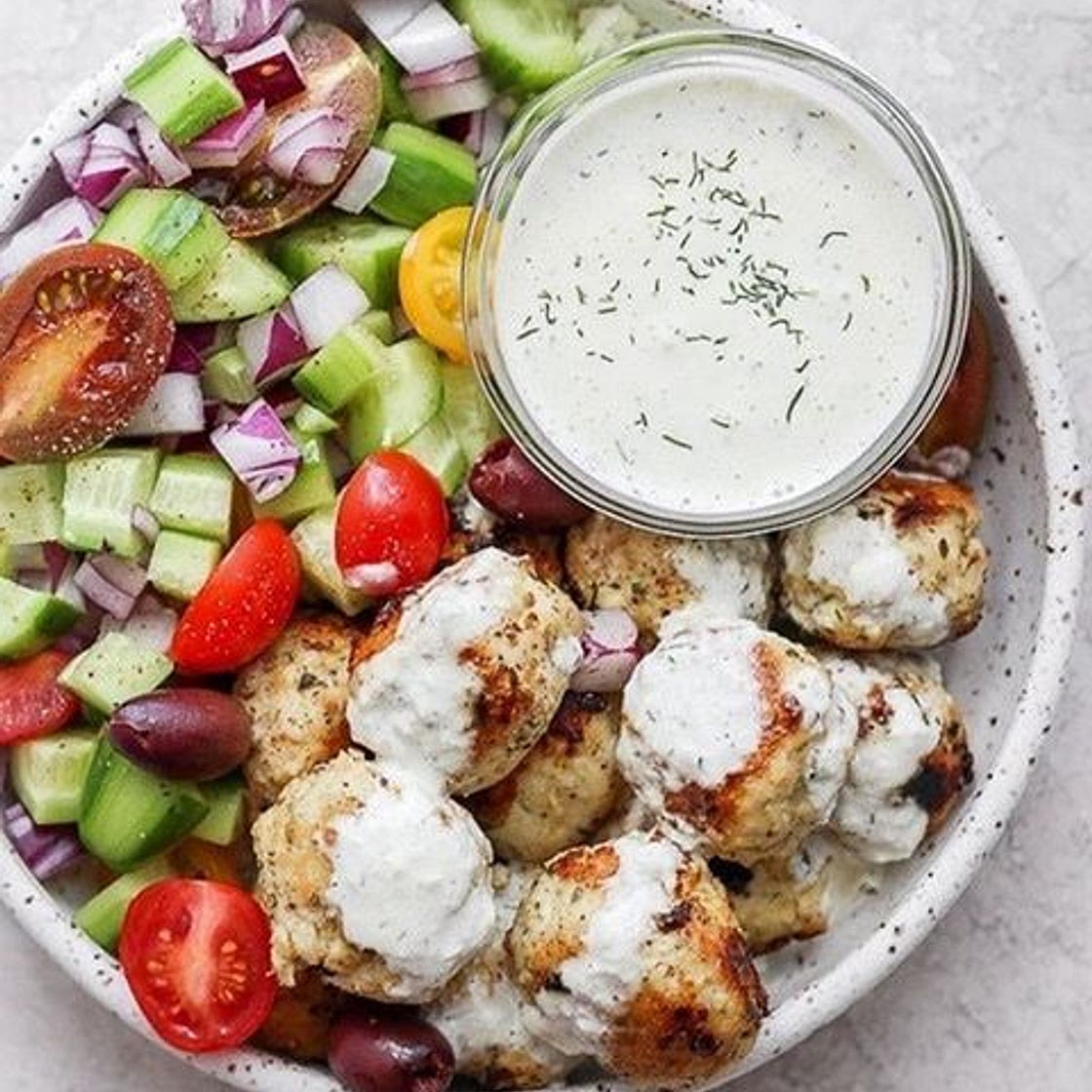 Greek Chicken Meatballs