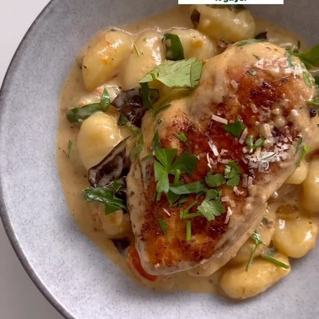 CREAMY CHICKEN GNOCCHI WITH SUN-DRIED TOMATOES