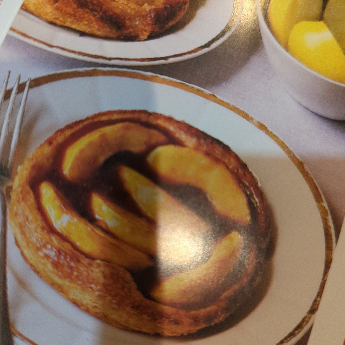 Two miniature golden apple galettes