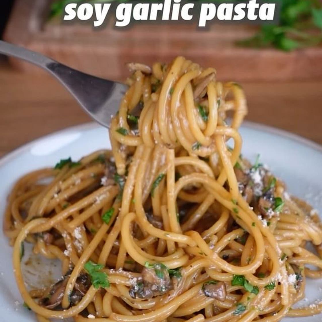 SOY GARLIC PASTA 🍝