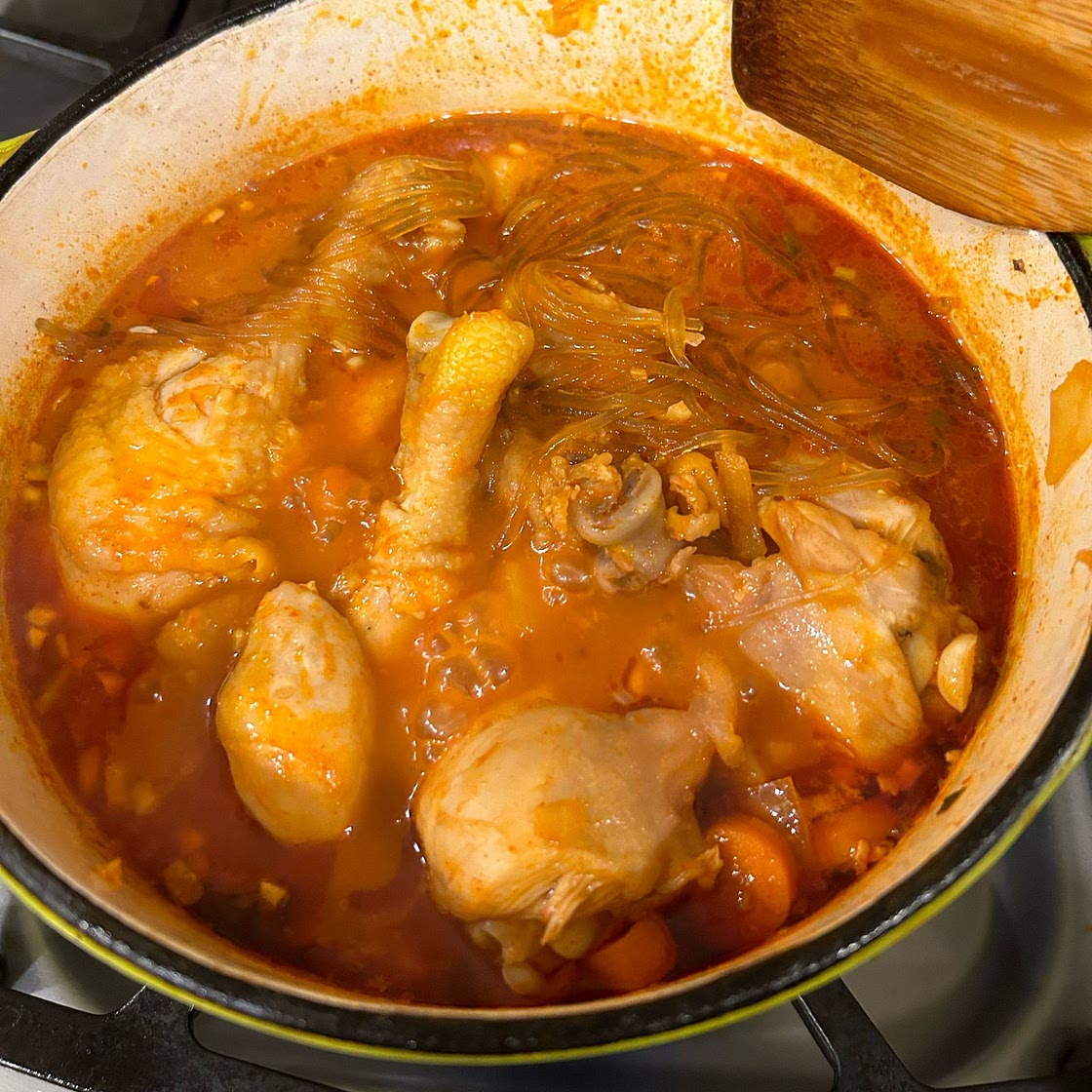 Spicy Korean Chicken Stew (Dakdoritang)