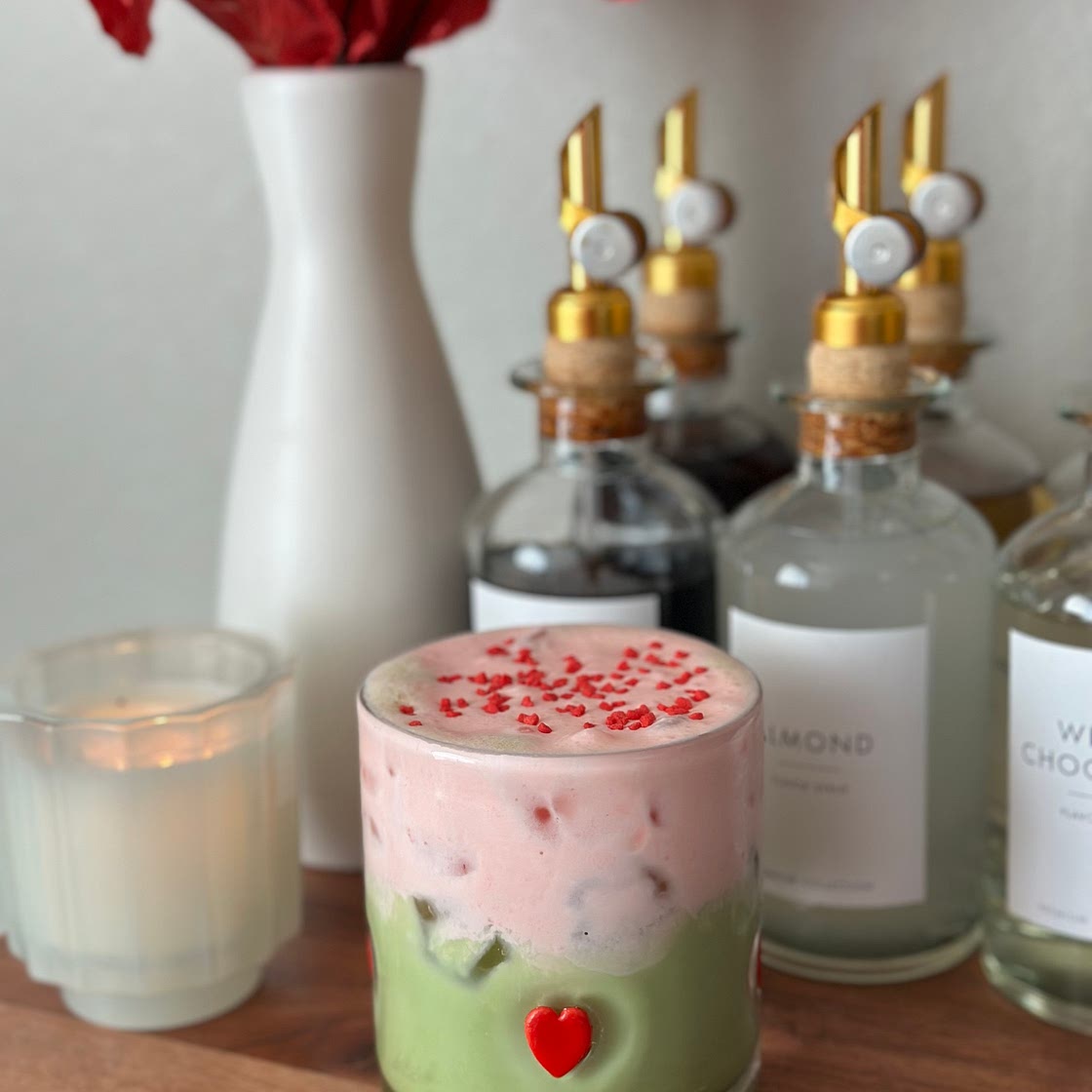Strawberry Cold Foam Matcha