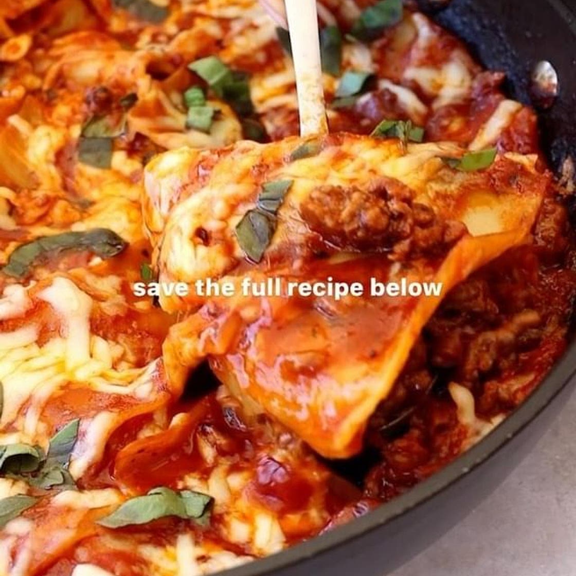 One Pan Lasagne