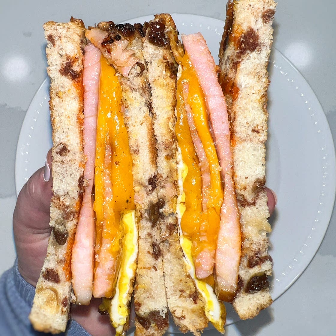 Sweet + Salty Breakfast Sandwich