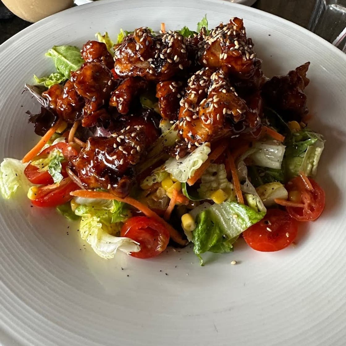 Dillicious Crispy Asian Salmon Salad