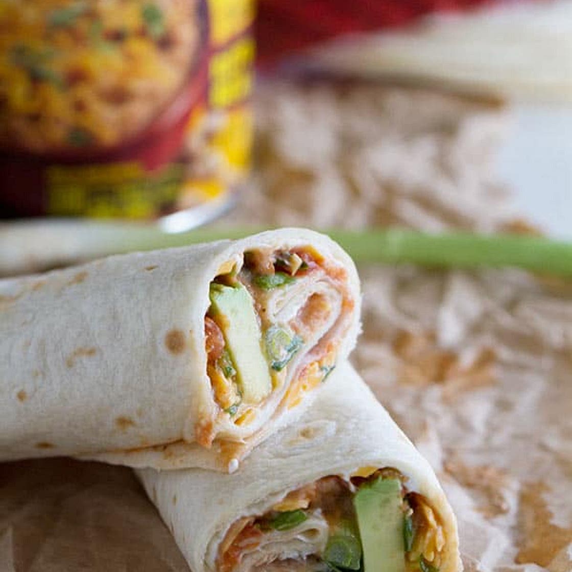 Creamy Bean & Veggie Wraps