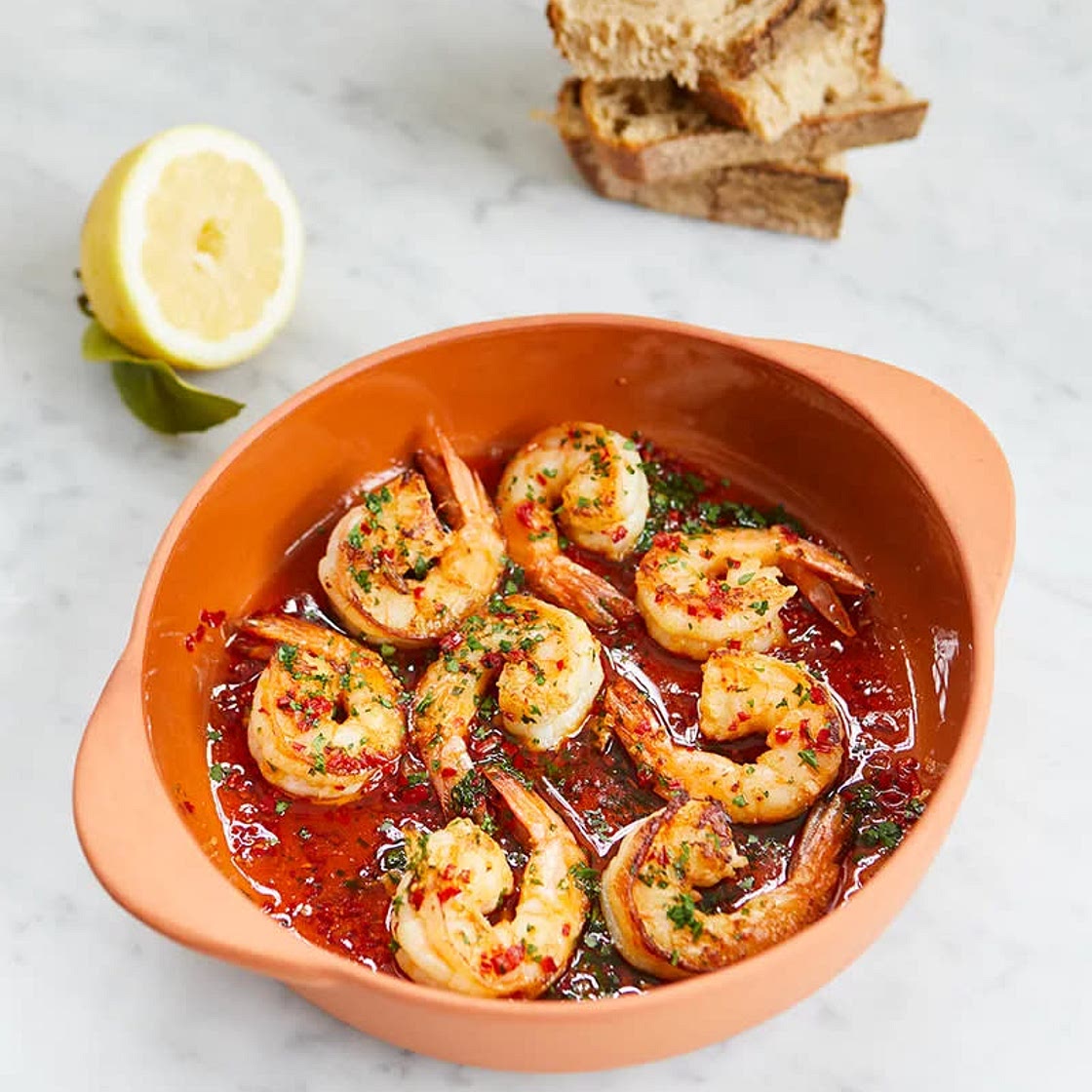 Spicy Garlic Prawns