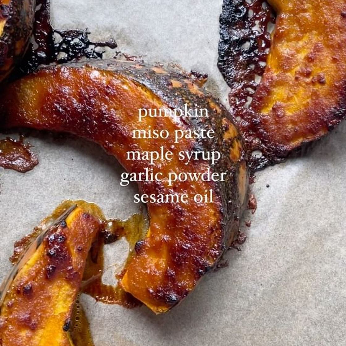 Miso Caramelised Pumpkin