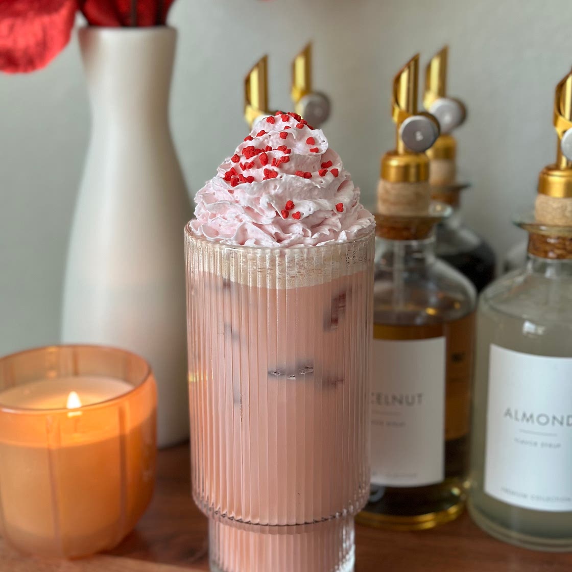 White Chocolate Strawberry Iced Mocha