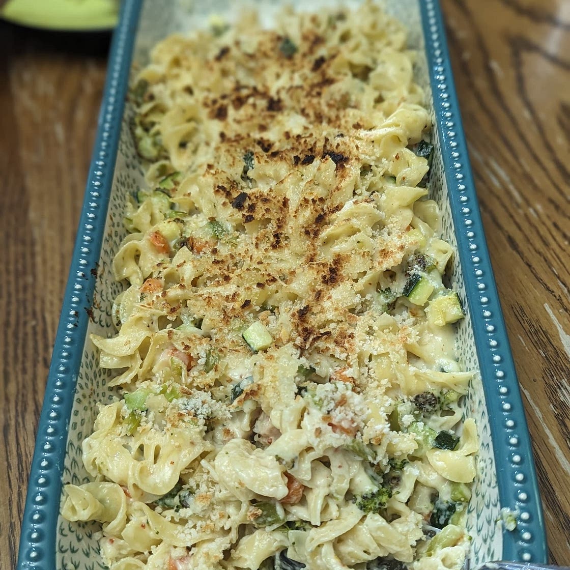 Spicy Roasted Vegetable Macaroni and Cheese