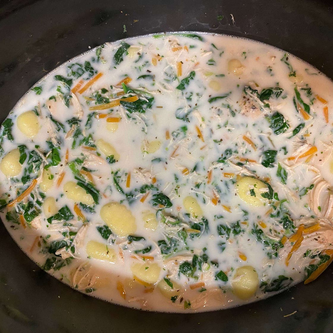 Slow Cooker Olive Garden Chicken Gnocchi Soup