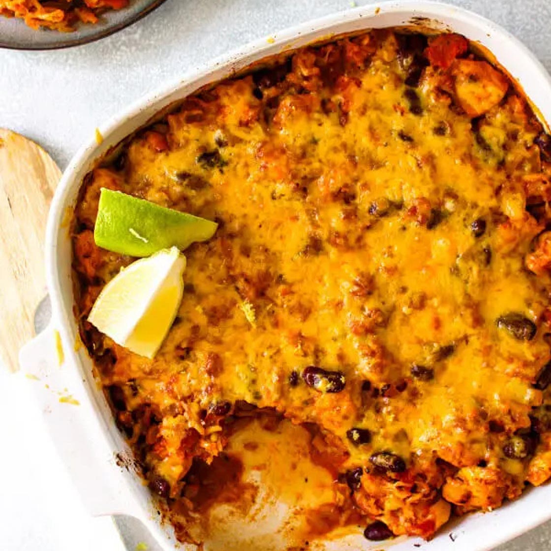 Cuban-Style Chicken Rice Bake