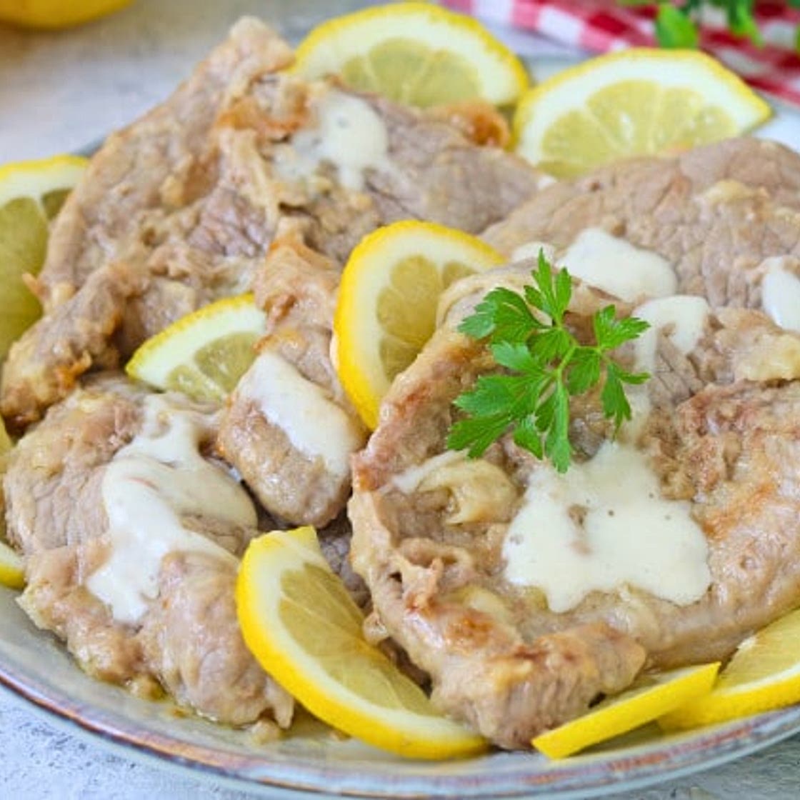 Fettine di vitello al limone