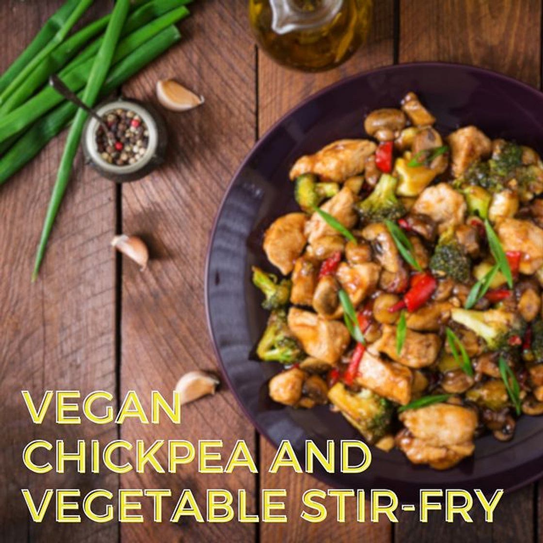 Vegan Chickpea and Vegetable Stir-Fry 