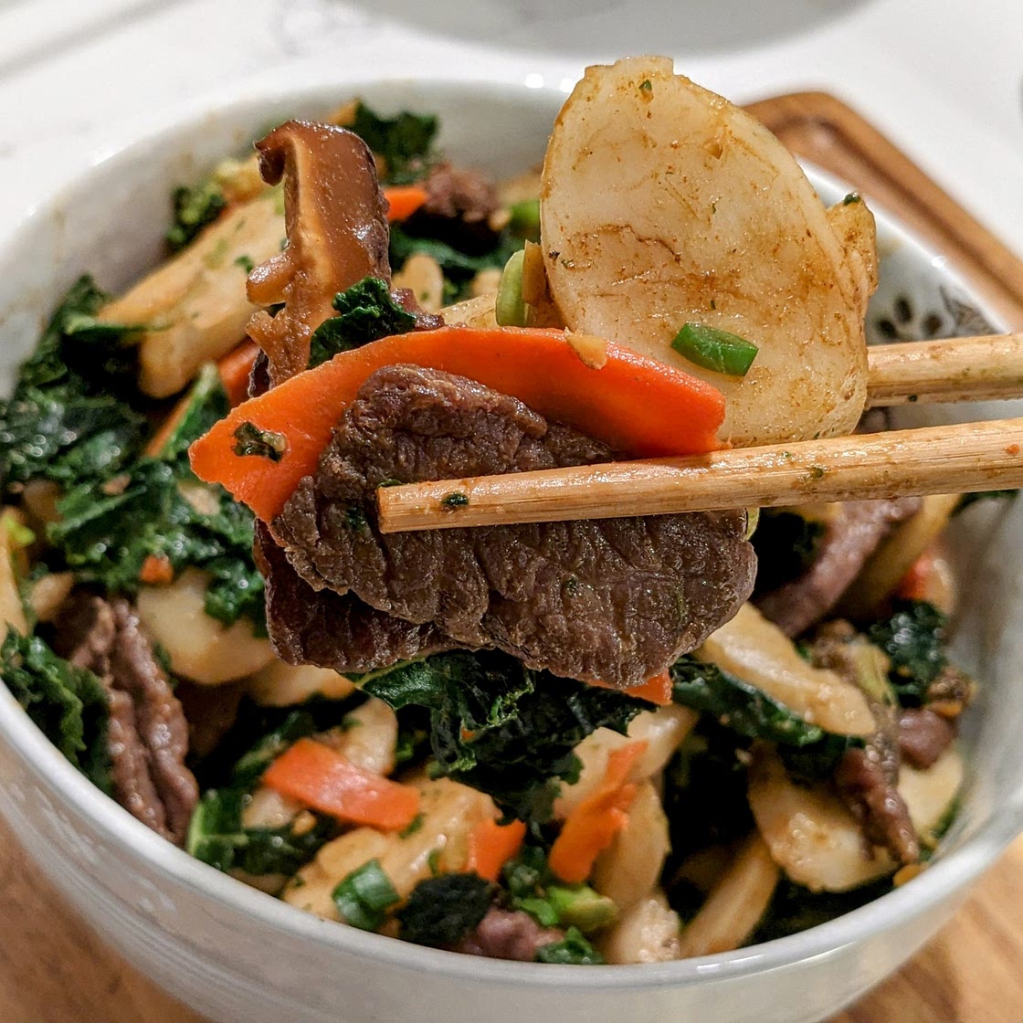 Trader Joe's Rice Cake Stir Fry