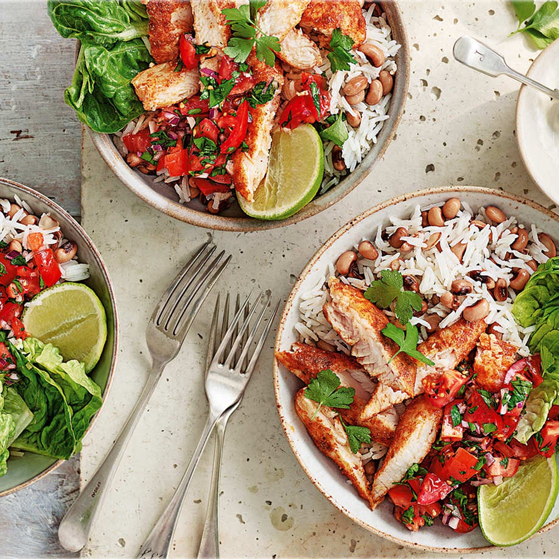 Fish Burrito Bowls