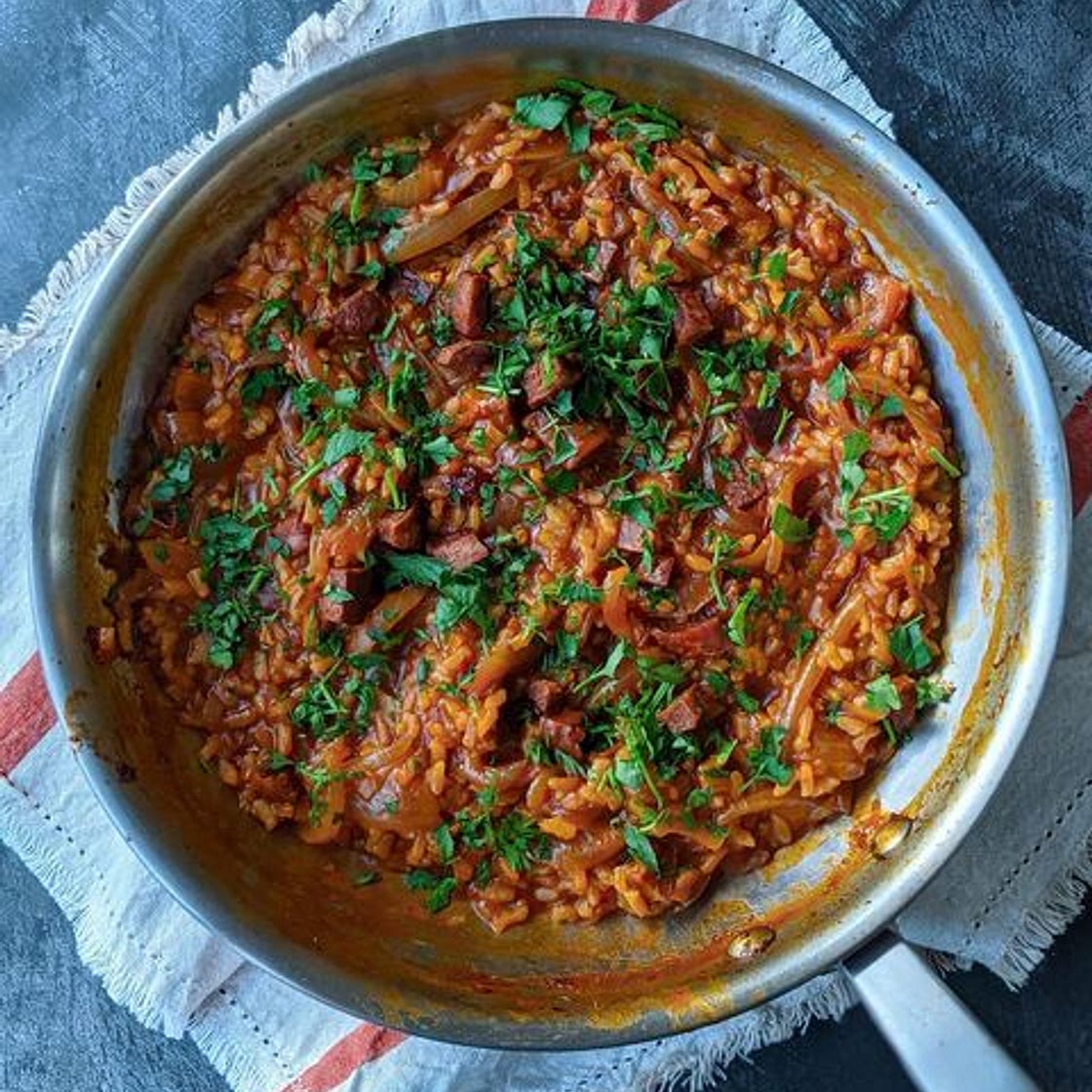 Baked Chorizo Risotto 