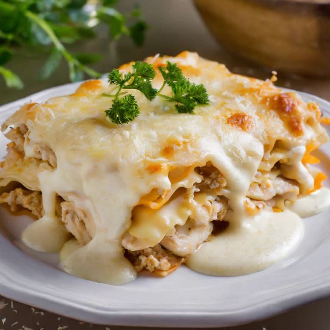 Slow Cooker White Lasagna 