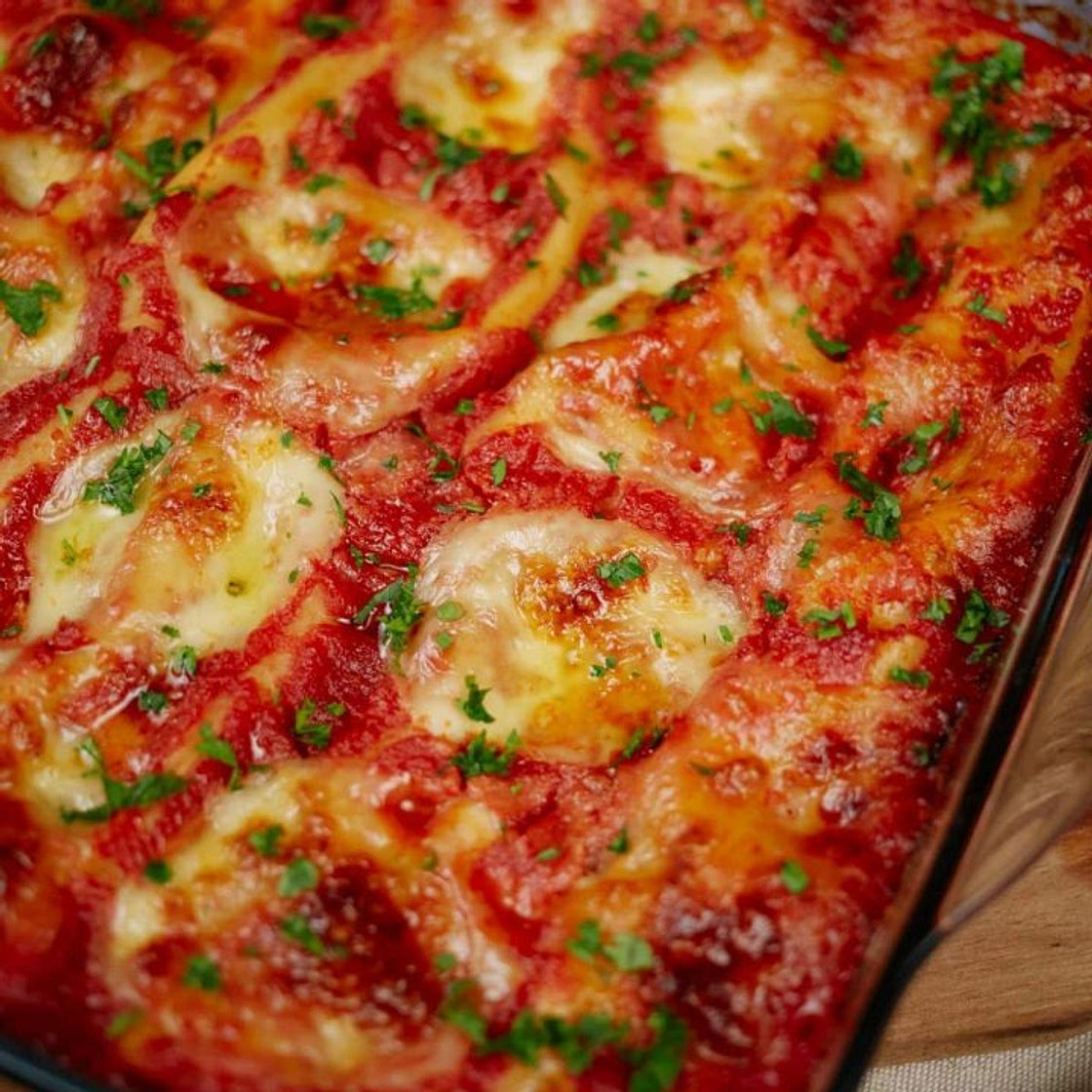 Spinach Mushroom Ricotta Stuffed Pasta